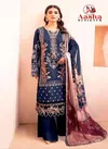 Aasha 1065 A To E Chiffon Dupatta Pakistani Salwar Suit Bulk Orders In India